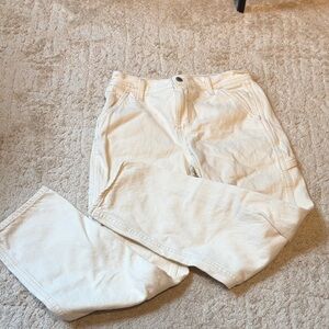 Levi's Women's White Cargo Jeans